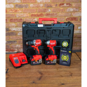 Deal Of The Week - Milwaukee M18BLPP2D3-502P 18v Brushless Twin Pack With WL-450 Work Light