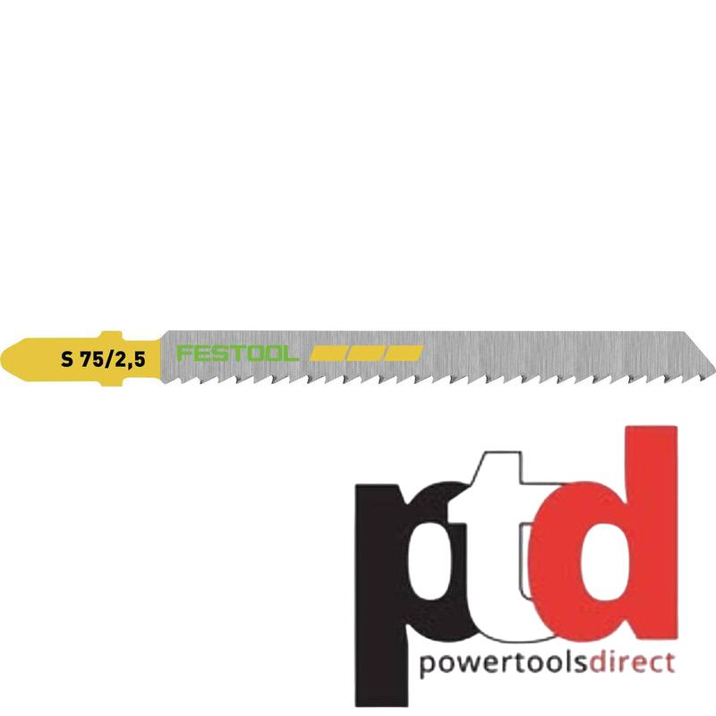 Festool 204256 Jigsaw Blades - Pack of 5 - Wood Fine Cut S 75/2.5/5