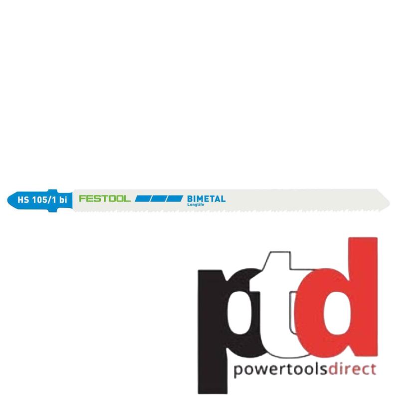 Festool 204272 Jigsaw Blades - Pack of 5 - Metal Steel / Stainless Steel HS 105/1 BI/5