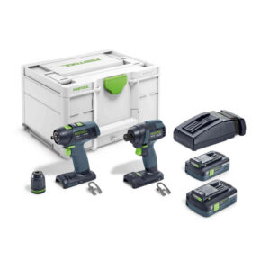 Festool 577245 Screwdriver and Drill Twin Set TID 18 HPC 4,0 I-Set T18