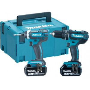 Makita DLX2131TJ 18V Combi/Impact Twin Kit (2 x 5.0Ah Li-Ion batts)
