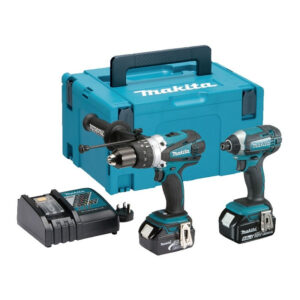 Makita DLX2145TJ 18V LXT 2 Piece Combi Drill and Impact Driver Kit (2 x 5.0Ah Li-ion batts)