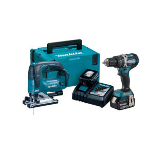 Makita DLX2202TJ 18v Brushless 2pc Combi Kit - DHP484 Combi Drill and DJV182 Jigsaw
