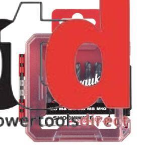 Milwaukee 4932498267 6pc 1/4" HSS-G Combi Drill Tap Set