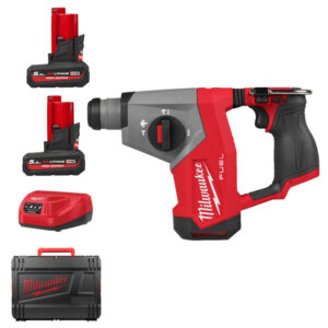 Milwaukee M12FHAC16-502X 12v Fuel 16mm Compact SDS+ Hammer Drill Kit - 2 x 5.0ah High Output Batteries