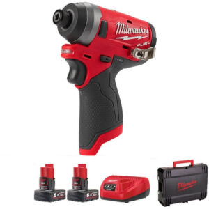 Milwaukee M12FID-602X 12V Fuel Impact Driver Kit (2 x 6.0Ah RedLithium-Ion Batteries)