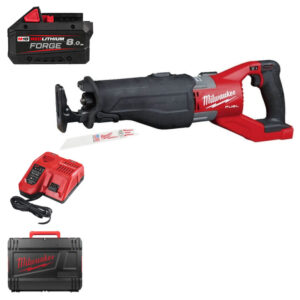 Milwaukee M18FSX-801C 18v Fuel Sawzall Kit - 8ah Forge Battery, Charger and Case